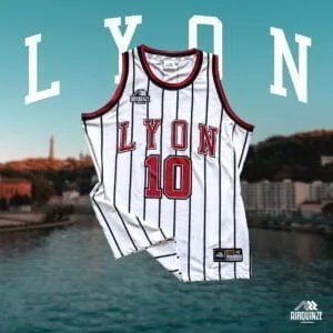 Maillot Lyon Chicago blanc – OXYGEARFIT® personnalisable