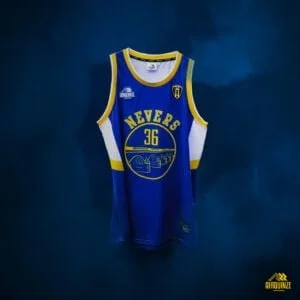 Maillot Nevers bleu personnalisable