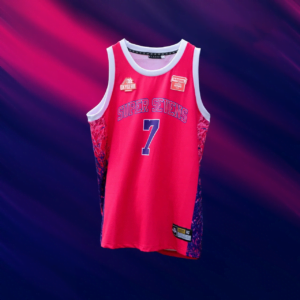 Maillot BASKET LNR ROSE – In Extenso SUPERSEVENS personnalisable