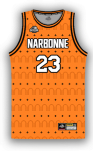 Maillot [CLUB] NARBONNE 2024 – DESIGN 2 – OXYGEARPURE® personnalisable